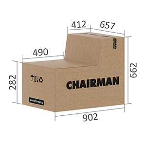 Размеры упаковки Кресла CHAIRMAN 480