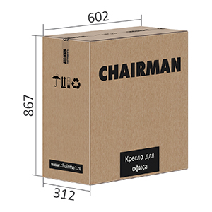 Размеры упаковки кресла CHAIRMAN 408