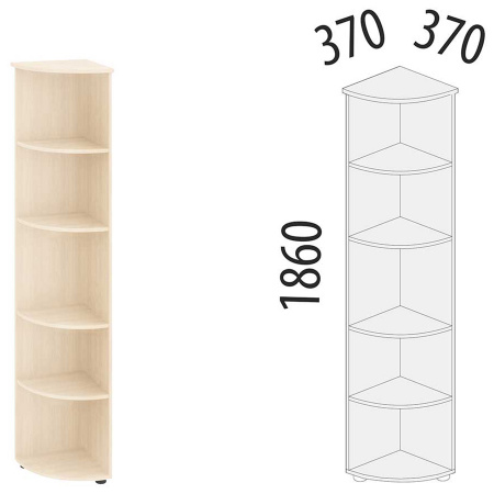 Стеллаж угловой 40.35