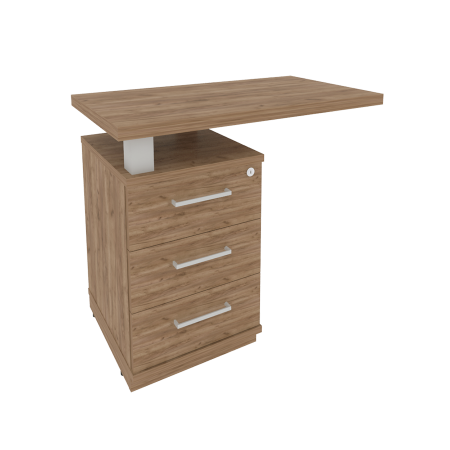 Тумба приставная для прямоугольного стола KTP-1 (Левая / Правая)