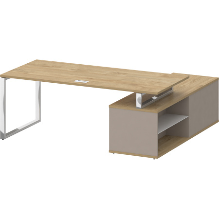 Стол руководителя SK.SRG-200 (L) левый (с опорной греденцией)