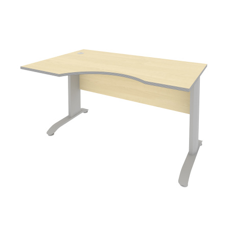 Стол офисный криволинейный на металлокаркасе левый ПЛ.СА-2