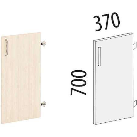 Дверь ЛДСП на 2 секций лев/прав 40.79