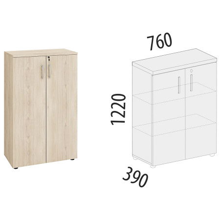 Шкаф офисный 64.64