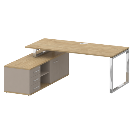 Стол руководителя SK.SRG-200 (L) левый (с опорной греденцией)