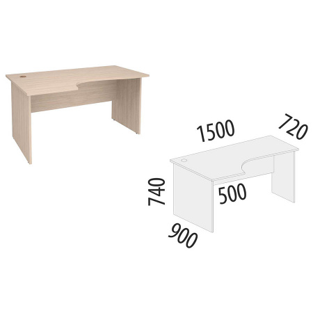 Стол письменный левый 63.22