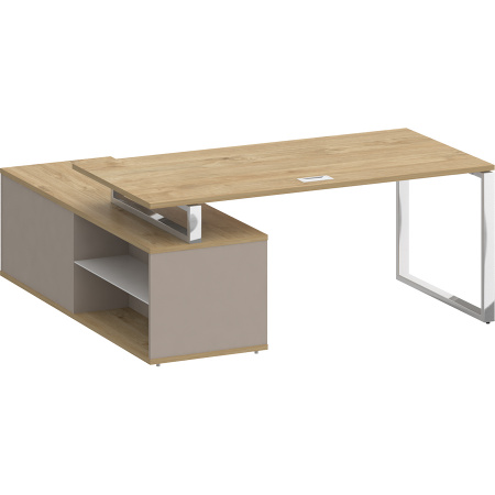 Стол руководителя SK.SRG-180 (R) правый (с опорной греденцией)