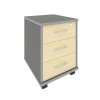 Тумба подкатная (3 ящика, с замком) А.ТМ-3
