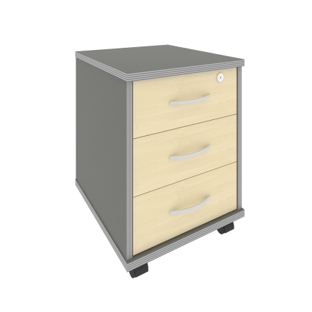 Тумба подкатная (3 ящика, с замком) А.ТМ-3