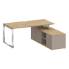 Стол руководителя SK.SRG-180 (R) правый (с опорной греденцией)