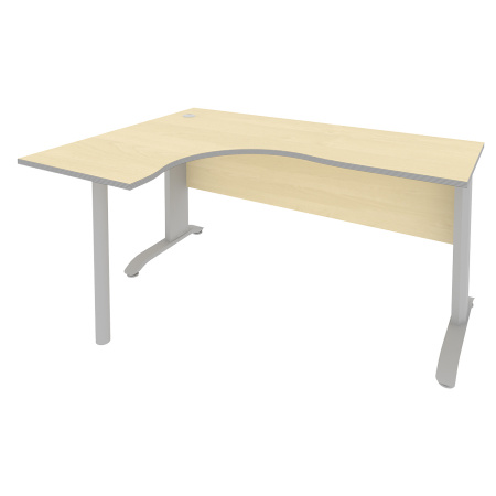 Стол офисный криволинейный на металлокаркасе левый ПЛ.СА-4