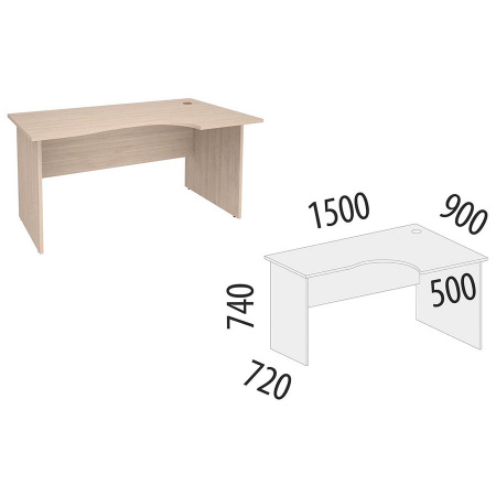 Стол письменный правый 63.21