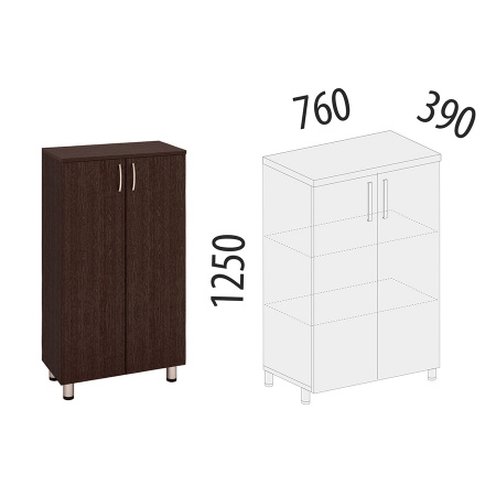 Шкаф с полками Лидер 83.30