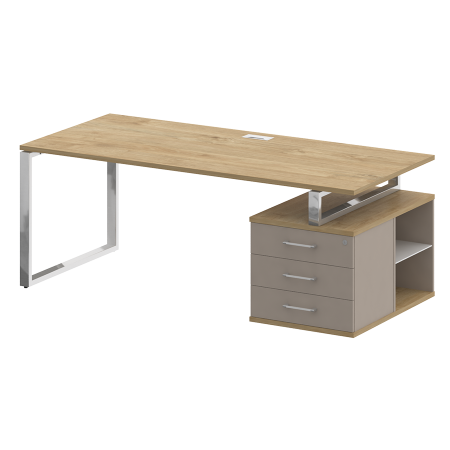 Стол руководителя SK.SRT-200 (R) правый (с опорной тумбой)