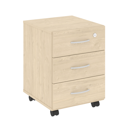 Тумба подкатная (3 ящика, с замком) В.ТМ-3