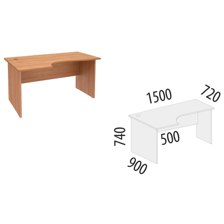 Стол письменный левый 61.22