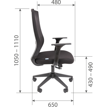 Кресло CHAIRMAN 500 ЛТ (LT) ТВ (TW) БП