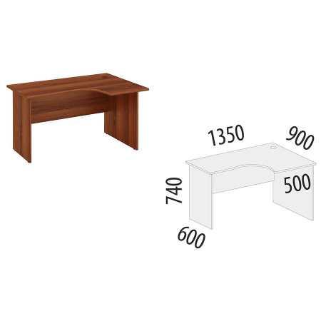 Стол офисный правый 62.61