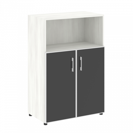 Шкаф средний широкий (стекло лакобель в раме) LT.ST-2.2 R