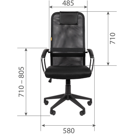 Кресло офисное CHAIRMAN 612 черный