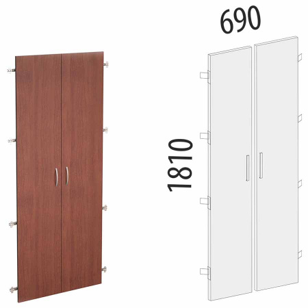 Двери на 5 секций 4x.36