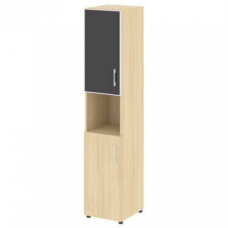 Шкаф высокий узкий (стекло лакобель в раме) LT.SU-1.4 R (Левый / Правый)