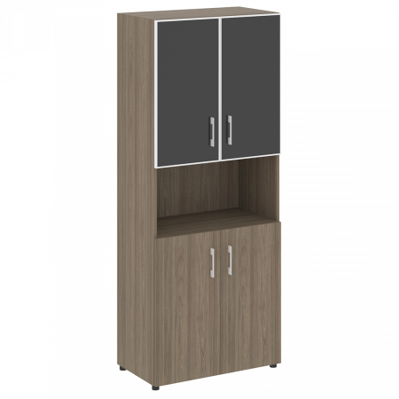 Шкаф высокий широкий (стекло лакобель в раме) LT.ST-1.4 R