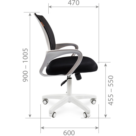 Офисное кресло CHAIRMAN 696 белый