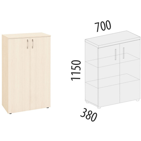 Шкаф 3 секции 40.75