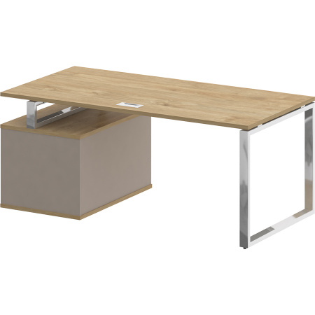 Стол руководителя SK.SRT-180 (R) правый (с опорной тумбой)