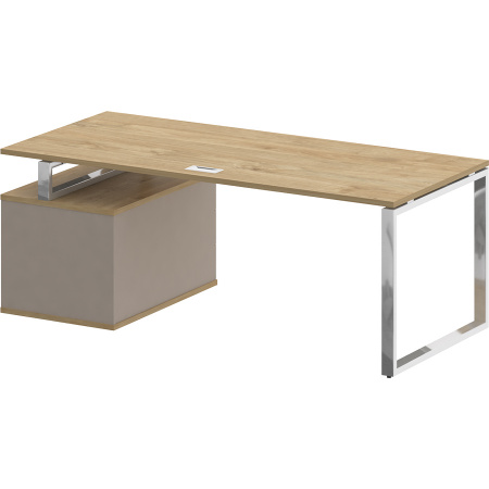 Стол руководителя SK.SRT-200 (R) правый (с опорной тумбой)