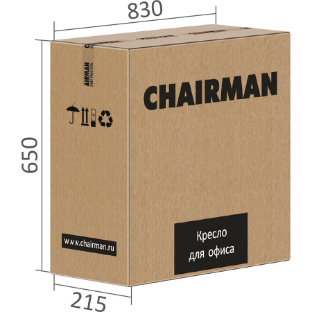 Кресло офисное CHAIRMAN 612 черный