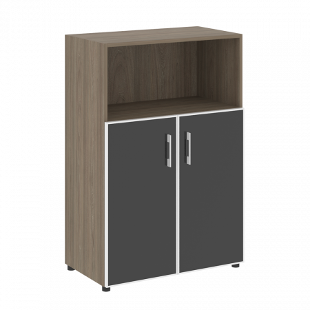 Шкаф средний широкий (стекло лакобель в раме) LT.ST-2.2 R