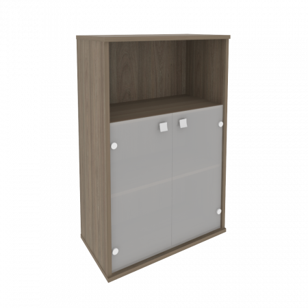 Шкаф средний широкий (стекло) Л.СТ-2.2