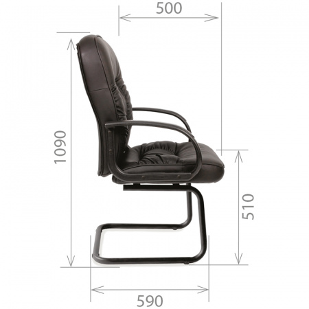 Кресло для посетителей CHAIRMAN 416 В (V)