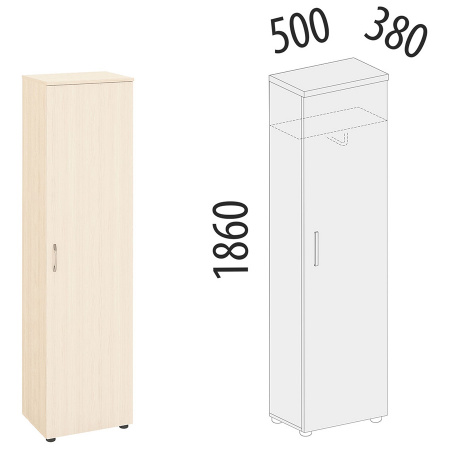 Гардероб однодверный 40.34