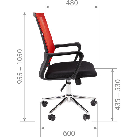 Кресло офисное CHAIRMAN 606 хром