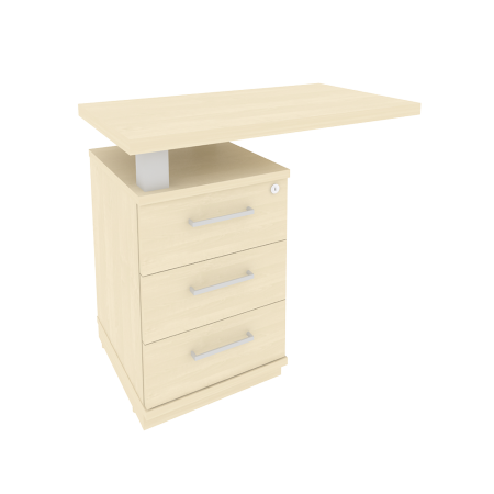 Тумба приставная для прямоугольного стола KTP-1 (Левая / Правая)