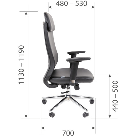 Кресло CHAIRMAN 500 ЛЮКС (LUX) ЭКО