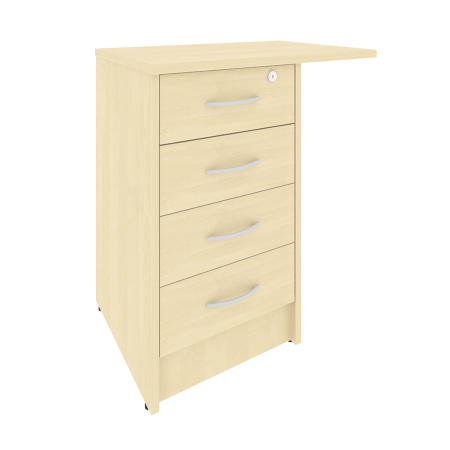 Тумба офисная приставная (с замком, универсальная левая/правая) А.ТП-4.3