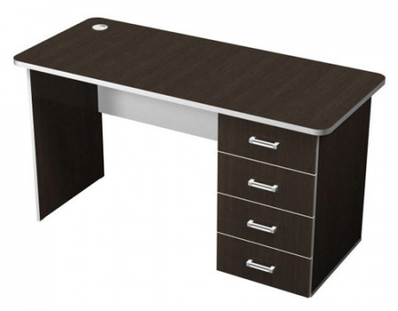 Стол офисный прямой с тумбой ПСт1.14