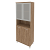 Шкаф высокий широкий (стекло в раме) KST-1.4R