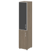 Шкаф высокий узкий (стекло лакобель в раме) LT.SU-1.2 R (Левый / Правый)