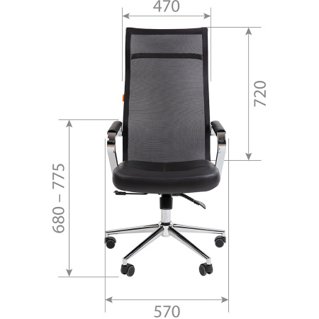 Кресло офисное CHAIRMAN 702 Сетка