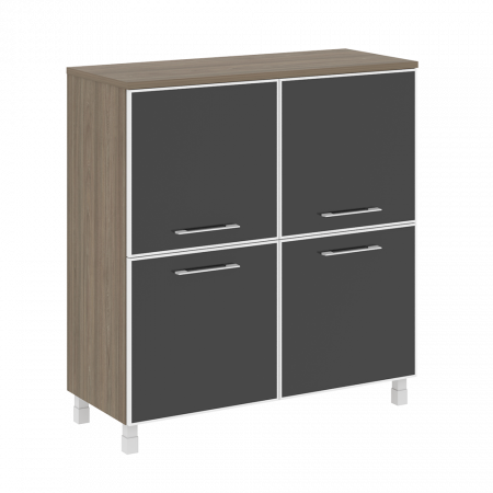 Шкаф четырехсекционный (стекло лакобель в раме) LT.SD-1.2 R