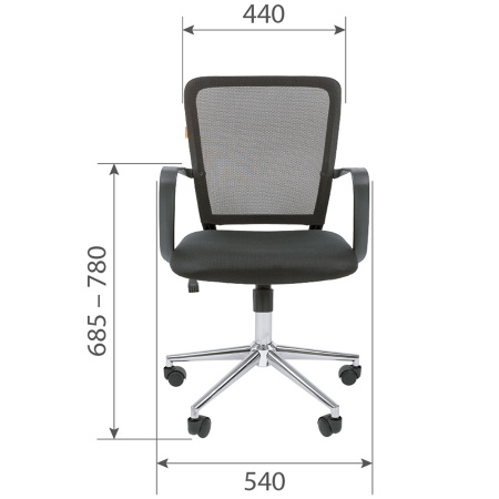 Кресло CHAIRMAN 698 хром