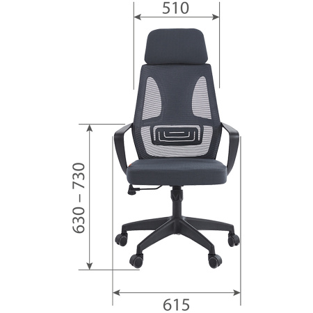 Кресло CHAIRMAN CH636 (черный пластик)