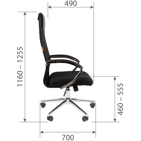 Офисное кресло CHAIRMAN 612 хром