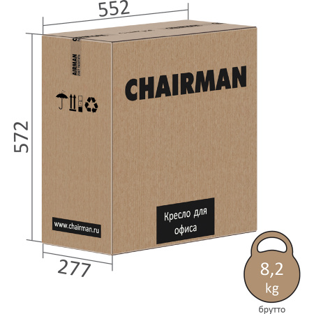 Кресло офисное CHAIRMAN 606 ЛТ (LT)